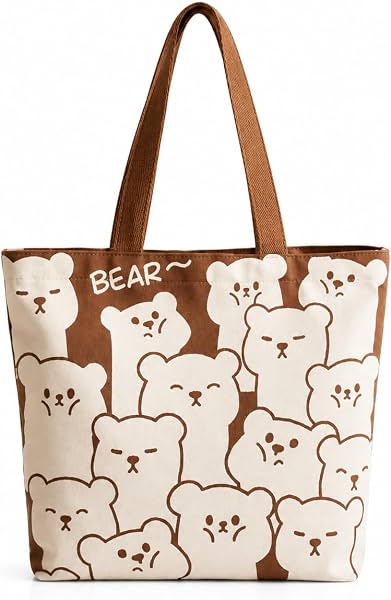THE SACK CO. Large Canvas Tote Bag for Women, Zipper Handbags for Women Inner Pocket for Shopping, Office & Daily Use