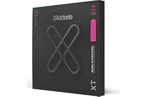 D'Addario XTB45130, XT Bass Guitar Strings Nickel Plated Steel, Regular Light, 5-String Long Scale, 45-130