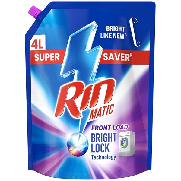 RiN ⋈*。 Rin Matic Front Load Liquid Detergent - 800 ml Bottle : Amazon.in