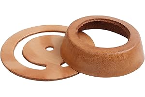 LVACODV Leather Pitcher Pump Repair Kit Leather Lower Valve Leather & Cup Leather for Pitcher Spout Pump Hand Press Pump (2pcs)