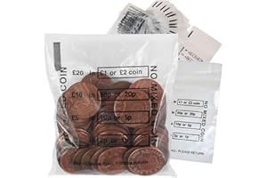 GENERIC 200 Pack GBP Pounds Money Bags - Strong Cash Bags for Organising and Storing Currency! Perfect for Banking Fiat Coins