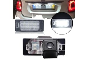 Berlingan Car Reverse Number Plate Light Camera Night Vision Waterproof Parking System Reversing Camera for Fiat 500X Petrol Diesel SUV FWD 334 2014-2021 (OEM 51962525)