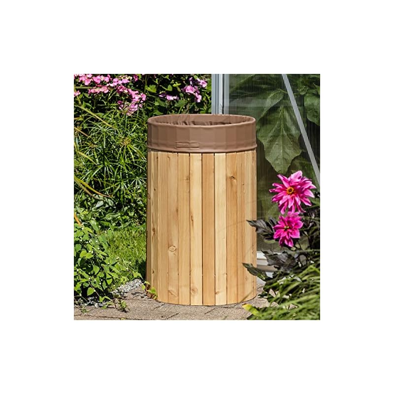 Ing. G. Beckmann KG Regenfass, natur, 112 x 112 x 88 cm, 800 L, FL80 - garten.im-shop.at