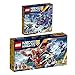 Produktbild Lego NEXO Knights 2er Set 70353 70361 Der Gargoyl-Heli + Macys Robo-Abwurfdrache