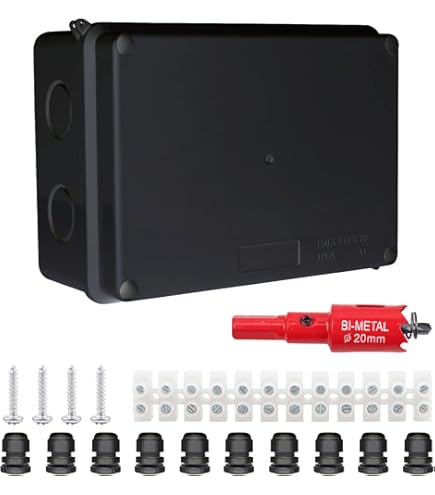 Tocretoare Outdoor Electrical Box, Steel Junction Box 16 X 12 X 8'', NEMA 4X Electrical Enclosure Box IP66 Waterproof & Dustproof, Universal