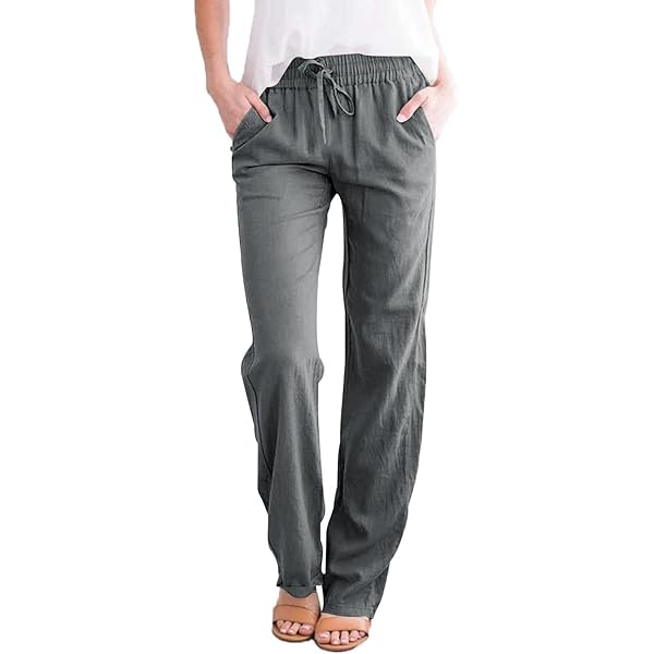 Linnen broek dames broek zomer mousseline linnen broek