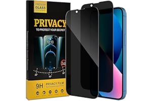 Verco Ochrona przed wzrokiem Full Screen Privacy szkło ochronne do iPhone 13 mini, pancerne, folia ochronna antyszpiegowska, 2 sztuki