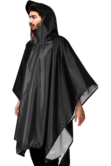 Mantellina Pioggia Adulto 20 Poncho Impermeabili Usa E Getta - Mantelle Antipioggia In PE, 145x120cm, Leggere E Pratiche Poncho Pioggia - Foto 8