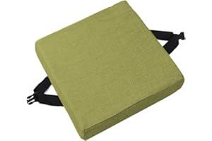 EN AYUL Taburete Silla Cojines Almohadilla de Asiento Estera, Hebilla Antideslizante Cuadrado Silla Taburete Cojines Almohadillas para Jardín Oficina Escuela Patio Bistro (35x35x5cm,Verde)