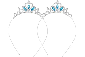 Abeillo 2 Stück Madchen Strass Krone, Prinzessin Tiara Krone Damen, Herzform Mädchen Kristall Tiara Strass Hochzeit Krone Braut Stirnband für Frauen Mädchen Schmuck Geburtstag Hochzeit Festzug Party