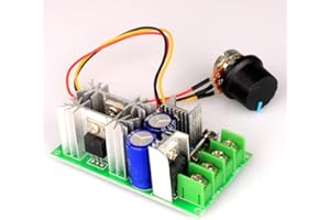 Gebildet Ensemble de Contrôleur de Moteur à Courant Continu 12V 24V 36V 48V/20A, Module d'entraînement Haute Puissance à Vitesse Réglable PWM Interrupteur de Régulation Ultra Petit Gradateur de LED