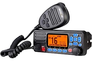 Retevis RA27 Marin Sändtagare, IP67 Vattentät, Klass D DSC, NOAA GPS, 88 Kanaler VHF, Dubbel/Tri-Klocka, Lämplig för Internationell, Professionell Marin Sändtagare (1 St)