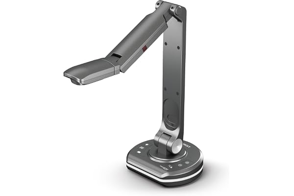 JOURIST DC530 Visualiseur pour Format A3 avec 13 MP, Ultra-HD pour Windows, macOS. (Zoom, Skype, Teams et vidéos avec OBS).