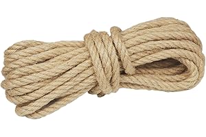 DXRPO Corda in sisal per tiragraffi da 10 mm, corda in sisal naturale, per gatti, per gatti, accessori per gatti, casa, giardino, fai da te, decorazione