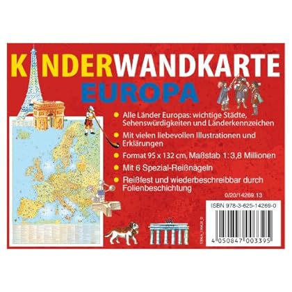Europa für Kinder - Wandkarte