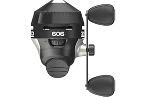 Zebco 606 Spincast Fishing Reel, Size 60 Reel, Right-Hand Retrieve, Pre-Spooled with 20-Pound Zebco Fishing Line and No-Tangle Design, Quickset Anti-Reverse and Dial-Adjustable Drag