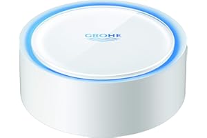 GROHE Sense 2019 Smart Home Water Sensor, Detects Water Leaks and Flooding Wi-Fi Connected, Battery Powered, 22505LN1