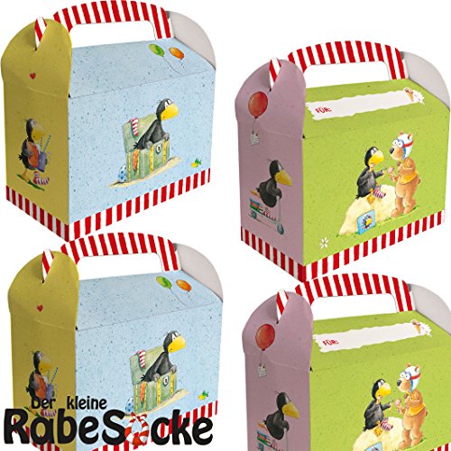 6 Geschenkboxen * DER KLEINE RABE SOCKE * für Kinderparty und Kindergeburtstag von DH-Konzept // Party Set