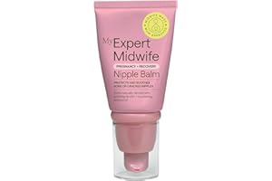 My Expert Midwife No Harm Nipple Balm, 100% Natural, medical grade Lanolin, fast relief, protection for sore cracked nipples. Moisturising, Odourless, Tasteless, Breastfeeding Safe Nipple Cream, 30ml