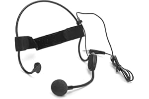 Annadue Mini Micro Serre-tête, Microphone Filaire 3,5 mm pour l'enseignement de la Performance, Micro à condensateur à Crochet d'oreille, pour Enseignants, Guides, conférenciers, etc.