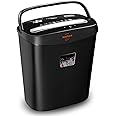 VidaTeco Cross-Cut Paper Shredder 8 Sheet Shreds Paper/Card/Staple/Clip Shredder for Home Office High-Security Level P-3 Jam Proof System 15L Pullout Basket Black