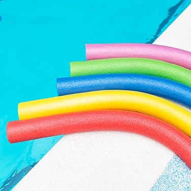 Frite De Piscine En Mousse à Mémoire De Forme – Diamètre 6,5 Cm, Longueur 150 Cm – Pour Jeux Aquatiques, Entraînement Et Loisirs En Famille