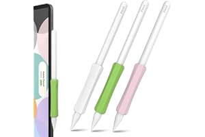 NIUTRENDZ Confezione da 3 Impugnatura in Silicone per Apple Pencil 2ª Generazione e Impugnatura Apple Pencil (USB-C) Design Ergonomico Custodia Protettiva Custodia (Bianco + Matcha + Rosa)