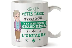 Mugffins Mamie Mug/Tasse - Cette Tasse Appartient à La Meilleure Grand-Mère de l'univers - Tasse Originale/Cadeau Anniversaire/Fête des Mères/Futu