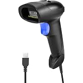 NetumScan USB 1D barcode scanner, wired handheld CCD barcode reader | Supports screen scanning UPC codes, suitable for wareho