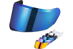 MXJ GEAR Visiere Casque Moto pour FF808 Stream II,Visière de Casque de Protection Contre Le Vent Moto,Accesorios de Protección Facial(Bleu)