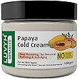 Luvyh Papaya Hydrating Cold Cream & Winter Creme for Women and Men (100g) for Skin Brightening, Moisturizing, Light Weight Formula, Helps Reduce Dark Circles.
