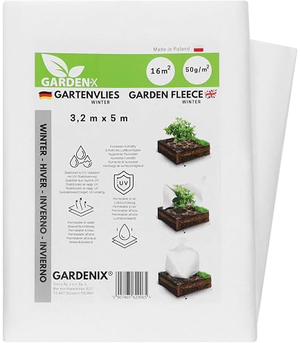 Windhager Eco Protect Telo Invernale Per Piante: Antigelo E Biodegradabile (1,5x5m, 30g/m²)