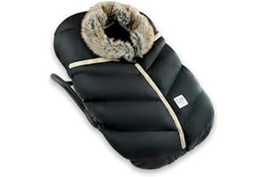 7 A.M. 7AM Enfant Car Seat Covers - Cocoon Baby Cover for Boys & Girls, Rain & Snow Repellent, Breathable Windproof, Center Zipper, Universal Fit for Infant Car Seat (0-12M)