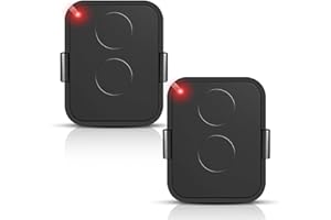 EFFDRDFS 2PCS Télécommande ON2E, 2 Canaux Télécommande Portail 433,92 MHz avec Code Tournant Sécurisé, Compatible avec Récepteurs Automatisés