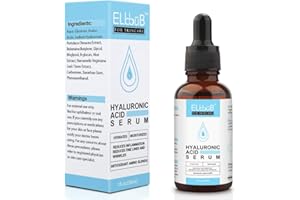 ELBBUB Siero Viso all’Acido Ialuronico per Viso e Occhi - Siero per il Viso di Lunga Durata, Illuminante, Antirughe e Antietà, Riduce l'aspetto di Secchezza, Linee Sottili 30ml