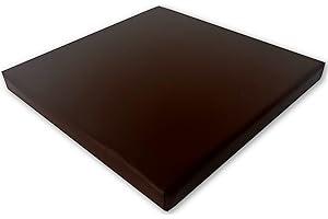 ‎KISSENFABRIK-JUWAN Pflegeleichtes Sitzkissen Stuhlkissen Bankkissen 40x40cm Kunstlederbezug in Gastroqualität (Dunkelbraun)