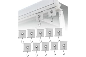 Goxiry Kederleisten Haken 12 Stück Kederöse für Kederschiene 5/6mm - 7/8mm Kederhaken Markisenhaken Camping Wohnmobil Zubehör für Wohnmobil, Wohnwagen, Vorzelt, Camping Zelt Weiß