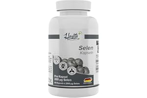 ‎ZEC+ NUTRITION Health+ Selen- 60 Kapseln mit 200 mcg, essentielles Spurenelement zur Erhaltung normaler Haare und Nägel, mit Natriumselenit & L-Selenomethionin, Made in Germany