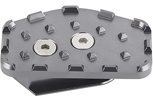 MAJATOU Motorcycle Brake Pedal, Motorcycle Rear Foot Brake Lever Pad Extension, Rear Brake Lever Pedal Extension Enlarge Pad CNC Aluminum Alloy Fit for G310GS G310R 2017-2020 (Titanium)