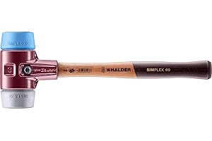 Halder 3013060"Simplex Soft-Face TPE-Mid/TPE-Soft" Mallet, Multi-Colour, 60 mm