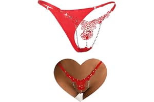 comeondear Stringtrosa för dam, sexiga erotiska underkläder, G-string, chic, stor storlek, trosor, tanga, smycken, låg midja, underkläder, stringtrosa, T-back