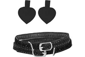 JK Home 2 cinghie rimovibili per scarpa tacco alto flangia con fibbia