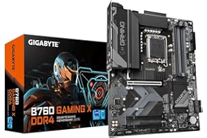 Gigabyte B760 Gaming X DDR4 Carte Mère - Prend en Charge Les processeurs Intel Core de 14e génération, VRM numérique 8+1+1 Phases, jusqu'à 5333MHz DDR4 (OC), 3xPCIe 4.0 M.2, LAN 2.5GbE, USB 3.2 Gen 2