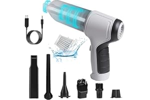 Hovineumoo Aspirabriciole Senza Fili, 3 in 1 Elettrico Rimuovi Polvere Senza Fili & Aspirapolvere, 9000Pa Aspirabriciole Potente, USB-C Ricaricabile, Mini Aspirapolvere per Auto, Casa, Ufficio