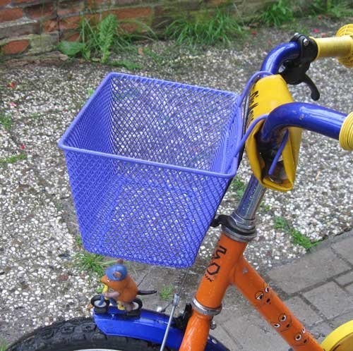 Land-Haus-Shop® Kinderfahrradkorb Metall, beschichtet, Kinder Fahrrad Einkaufs Korb - 2