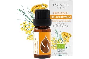Essences Bulgaria Ekologisk Immortelle Eterisk Olja 10ml | Helichrysum italicum | 100% Ren och Naturlig
