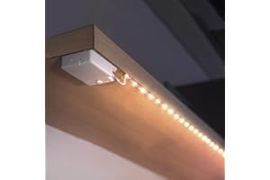 ‎BESTLUZ BestLuz LED Streifen Batteriebetriebene, 3 Pack 1 Meter Warmweiß Batteriebetriebene LED Streifen Lichter für Regale und Unter Kabinett Drahtlose 2700K LED Strip für den Innenbereich