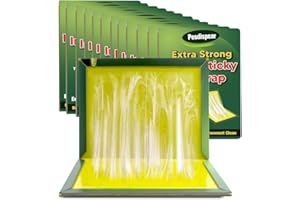 Pesdispear Sticky Traps 12 Packs Large Extra Strong Sticky Trap Sticky Boards s Sticky Catcher for Indoor Outdoor Home Garage Garden