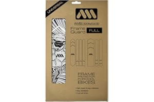 All Mountain Style AMS Protège-Cadre à Forte résilience Full Semi-Transparent – Protégez Votre vélo Contre Les Rayures et Les Bosses
