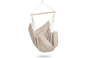 ‎AMAZONAS AMAZONAS Artista - FSC-zertifizierter, Brasilianischer XL Hängesessel| extra groß | Belastbarkeit bis 150 kg | Farbe: Sand